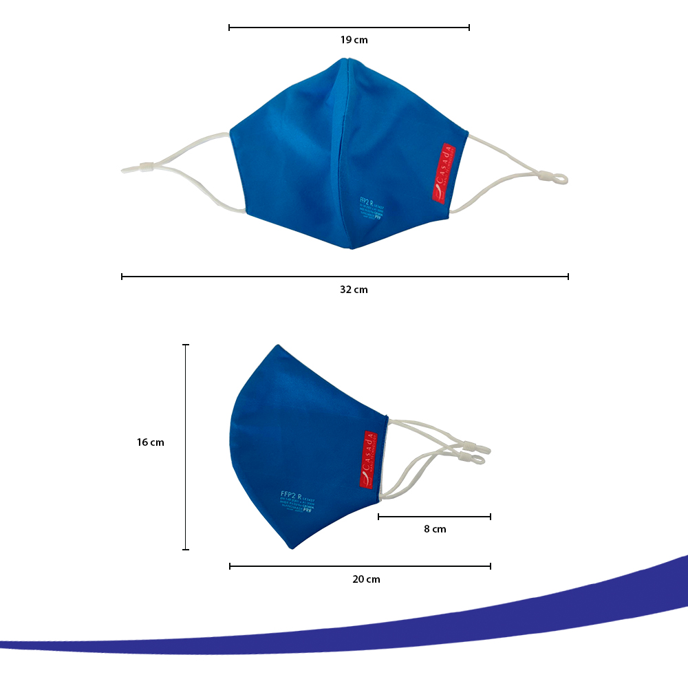 Zertifizierte FFP2 R Nano-Maske-PRO mit verstellbaren Ohrclips 