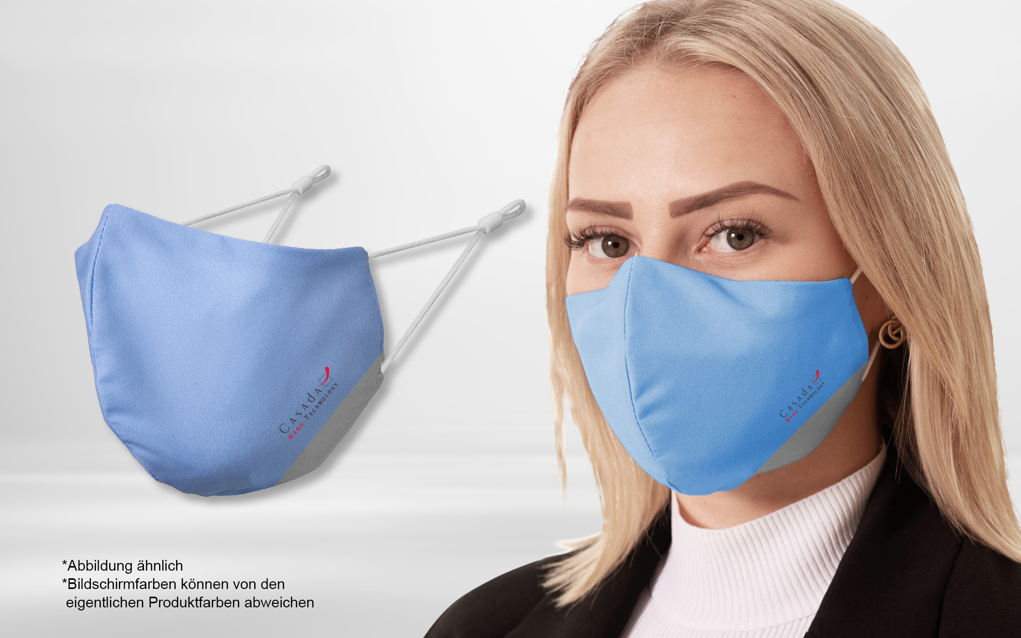 Zertifizierte FFP2 R Nano-Maske-PRO mit verstellbaren Ohrclips 